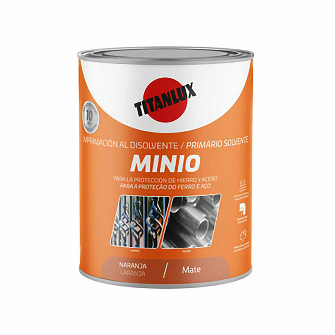 Pintura de Imprimación Titanlux Naranja Mate 750 ml