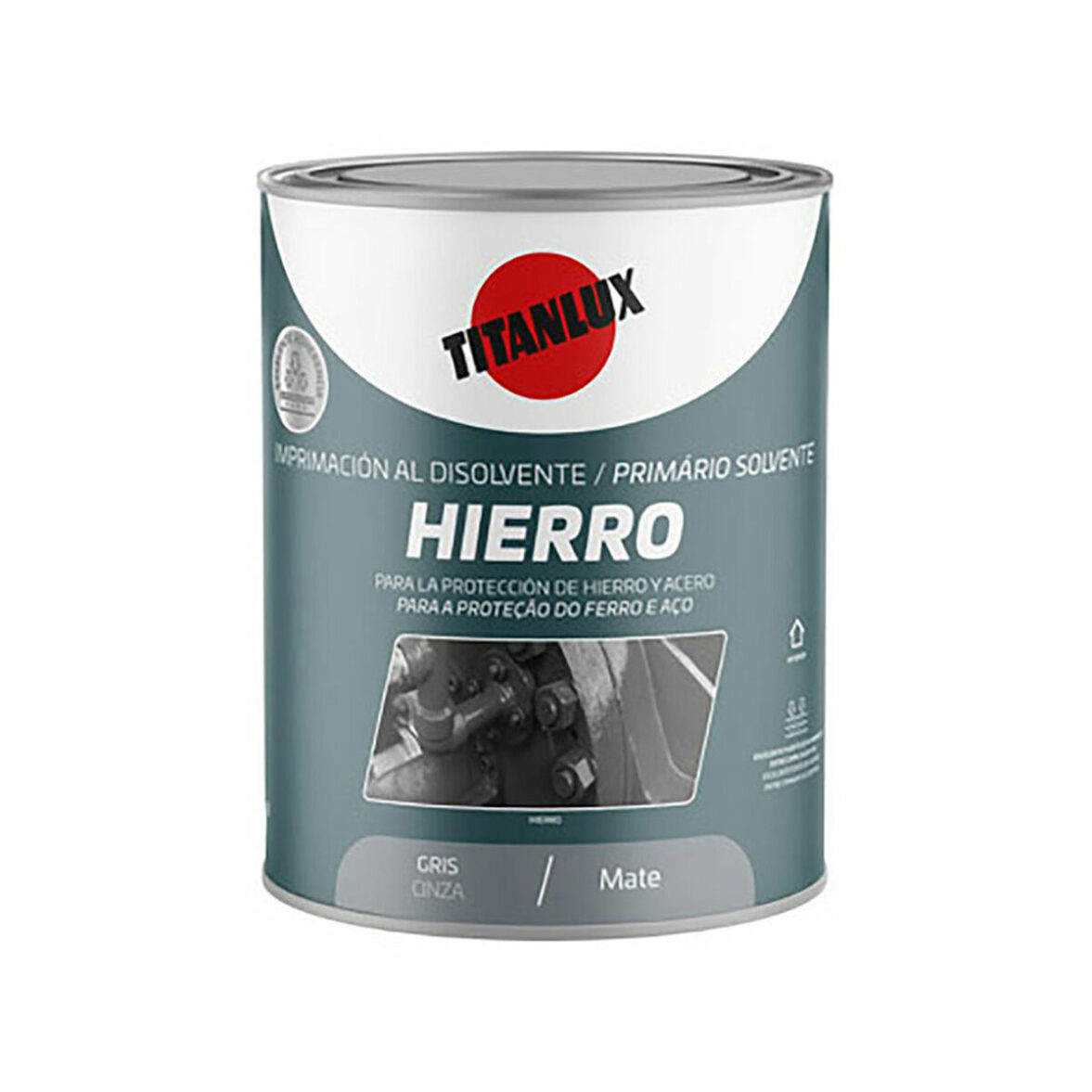 Pintura de Imprimación Titanlux Gris Mate 750 ml Metal