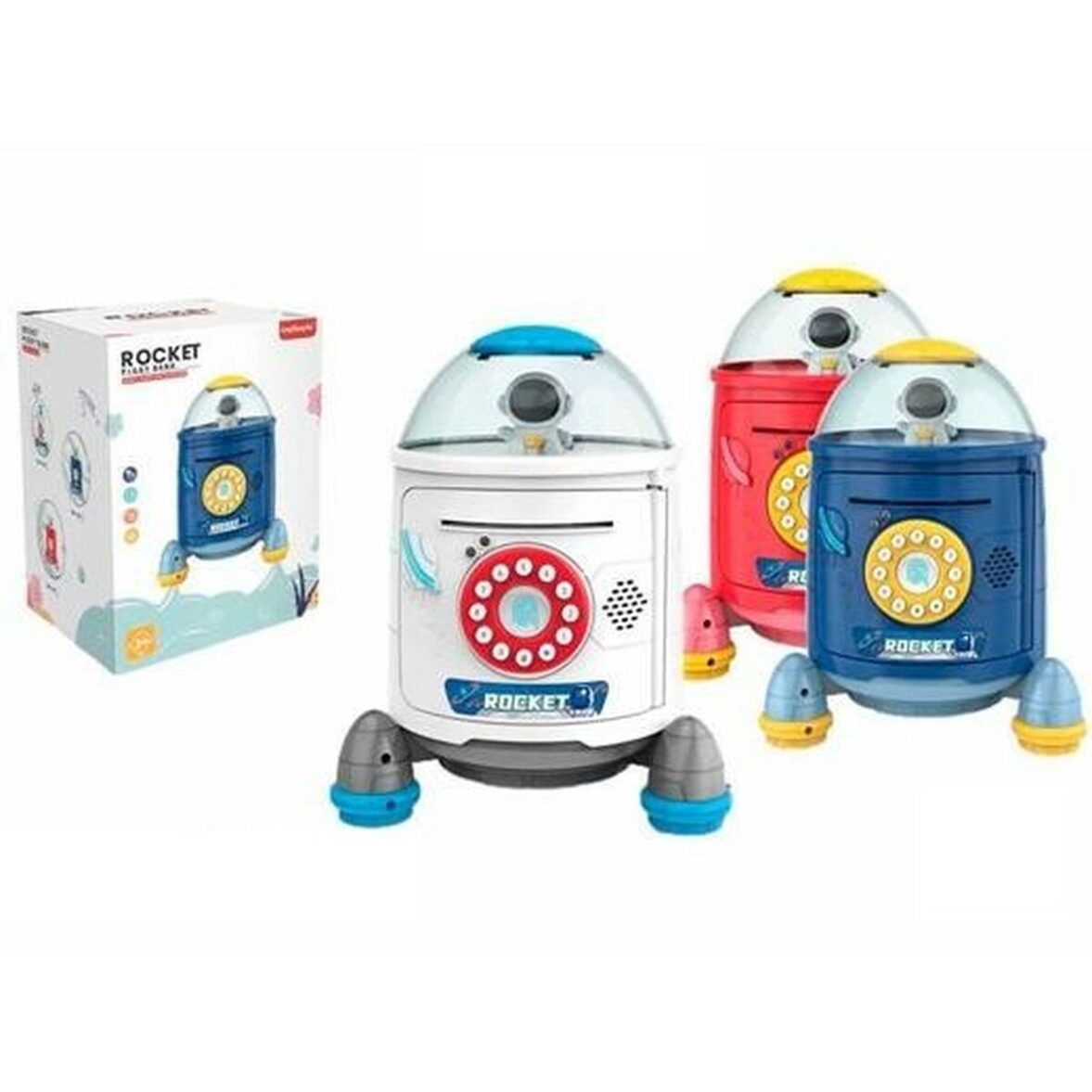 Hucha Roymart Rocket Caja fuerte 20,5 x 24,5 x 20,5 cm - Imagen 3