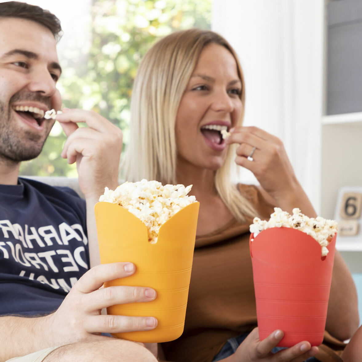 Palomiteras de Silicona Plegables InnovaGoods COLLAPSIBLE POPCORN BOWL Metal Silicona (Reacondicionado A) - Imagen 9