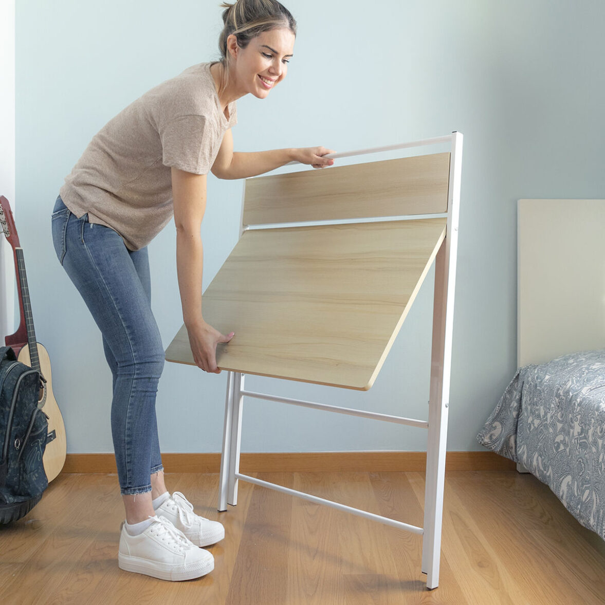 Escritorio Plegable con Estante Tablezy InnovaGoods - Imagen 8