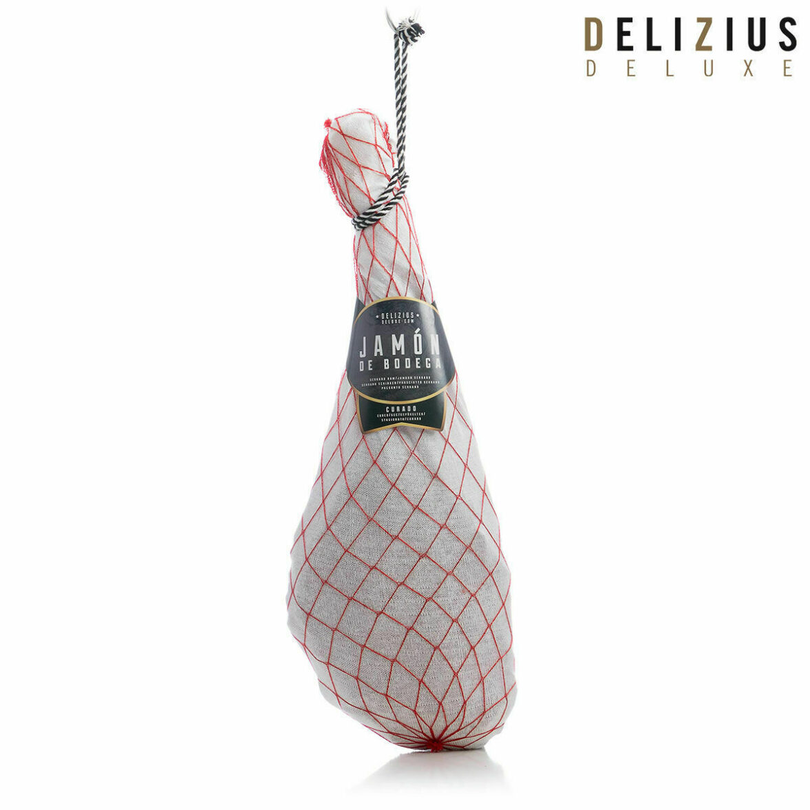 Set de Jamón Curado de Bodega y Jamonero Delizius Deluxe - Imagen 7