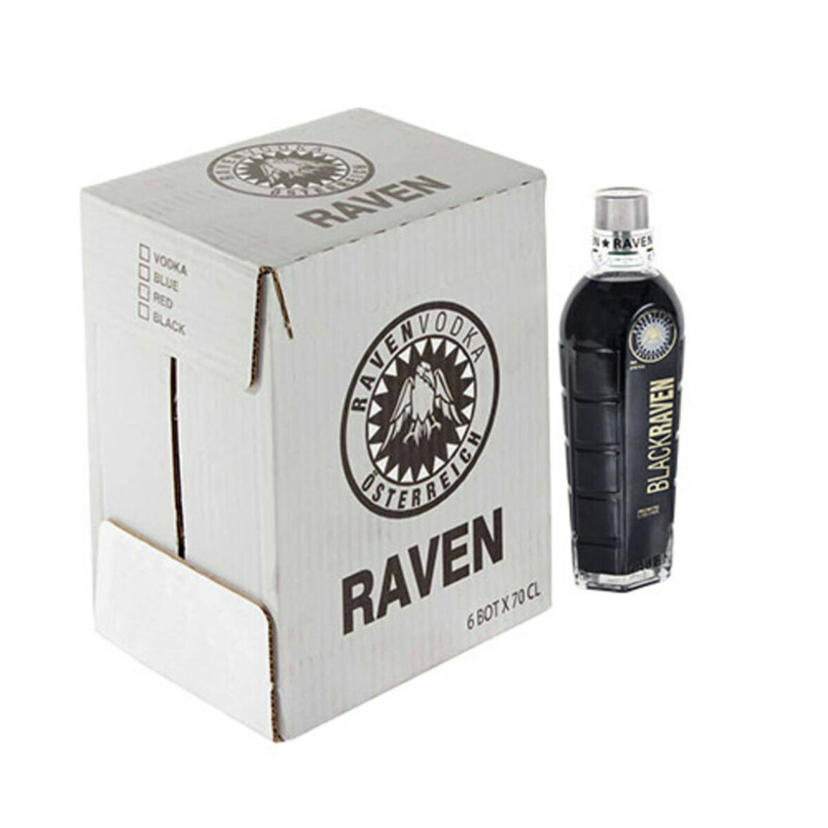 Vodka Raven Black  700 ml - Imagen 3