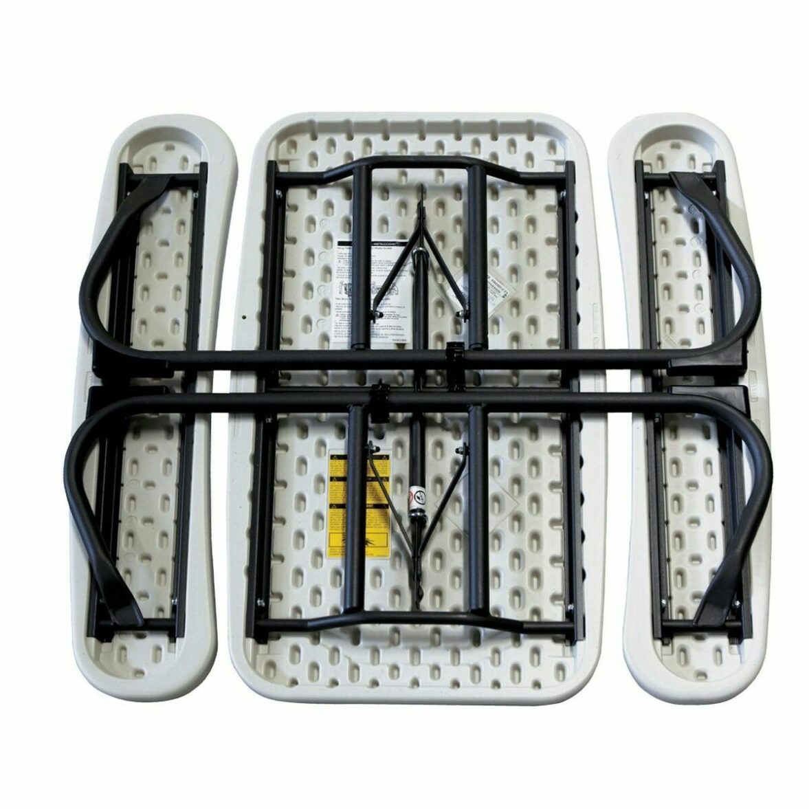 Mesa de picnic Lifetime Plegable Crema Acero 82,5 x 90 x 53,5 cm - Imagen 6