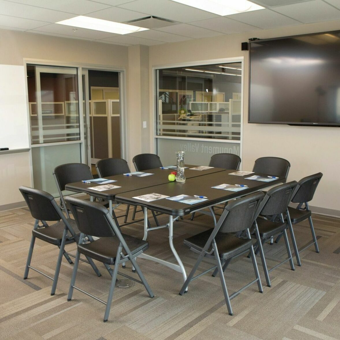 Mesa Plegable Lifetime 182 x 73,5 x 76 cm 6 personas Rectangular Acero Plástico - Imagen 8