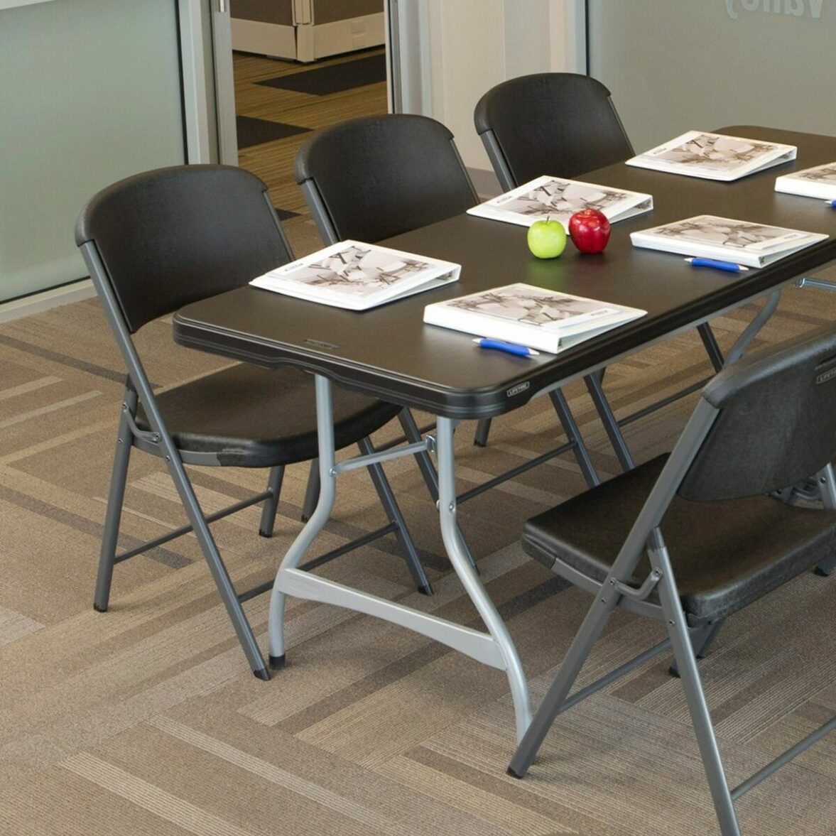 Mesa Plegable Lifetime 182 x 73,5 x 76 cm 6 personas Rectangular Acero Plástico - Imagen 4