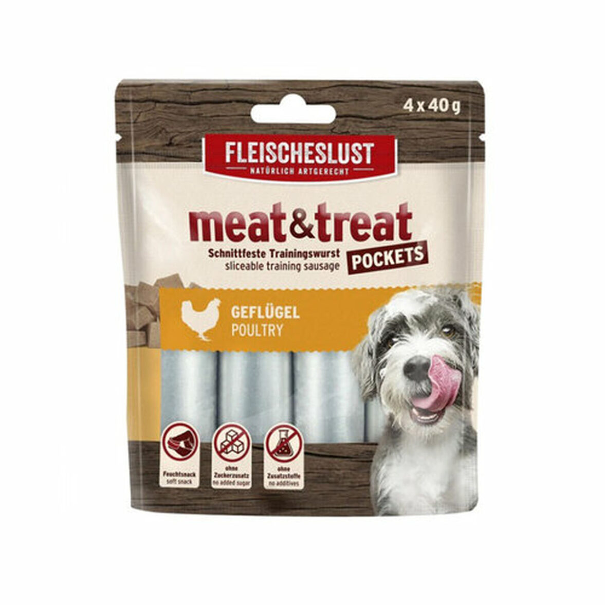 Snack para Perros Fleischeslust 24078_40_A Pollo - Imagen 5