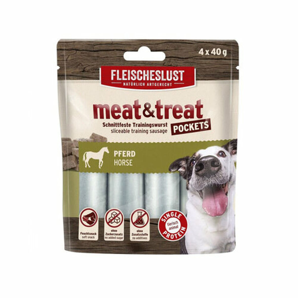 Snack para Perros Fleischeslust 24079_40_A Caballo - Imagen 3