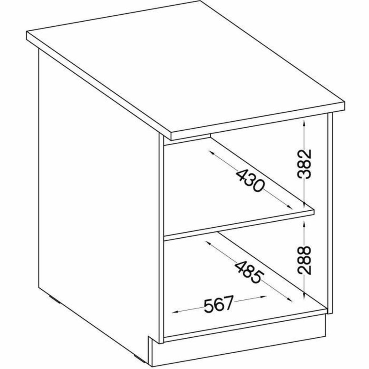 Mueble Auxiliar 60 x 51,6 x 85 cm Gris - Imagen 6