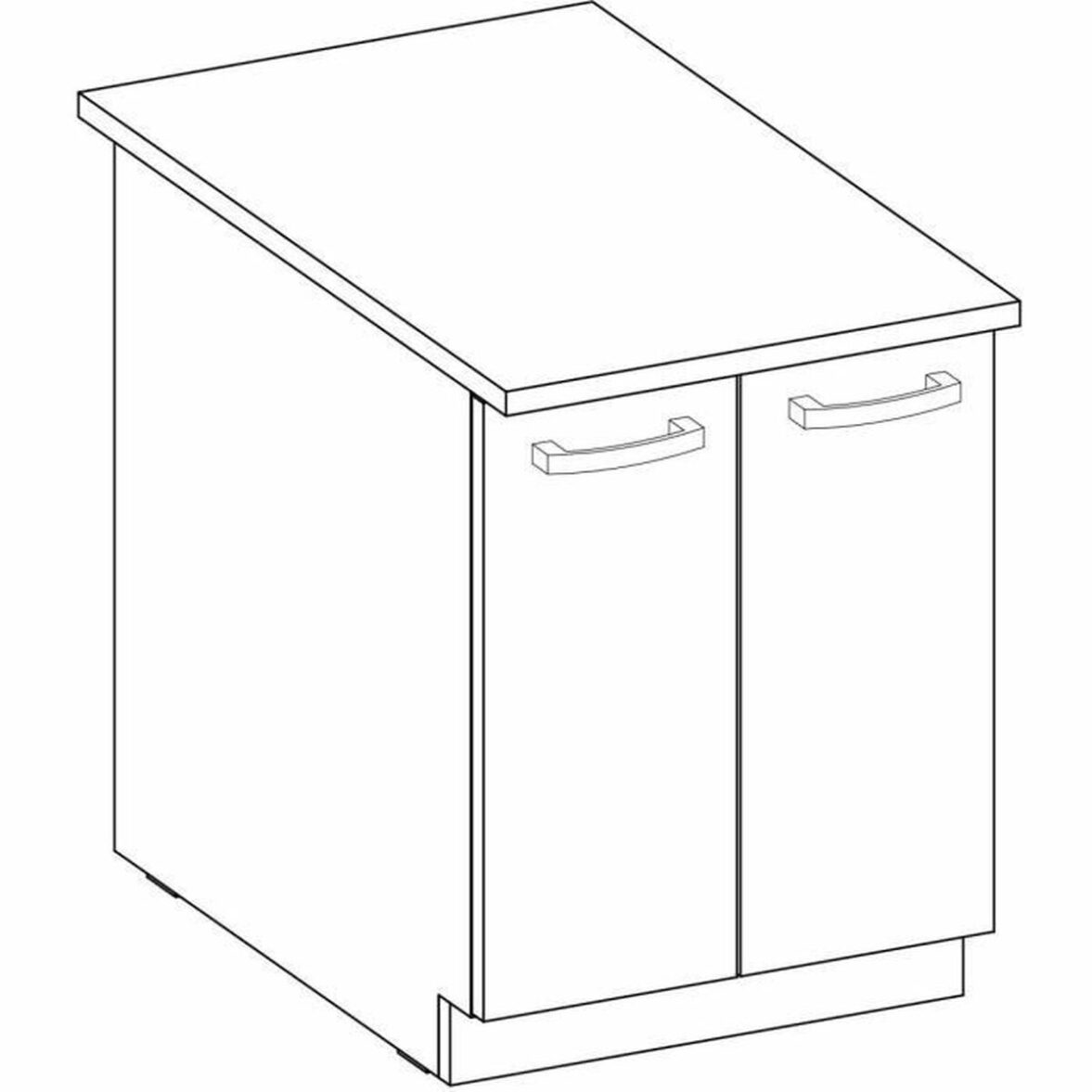 Mueble Auxiliar 60 x 51,6 x 85 cm Gris - Imagen 7