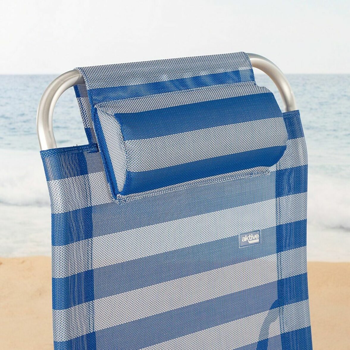 Tumbona reclinable Colorbaby textileno Aluminio Azul Blanco 149 x 49 x 78 cm - Imagen 5