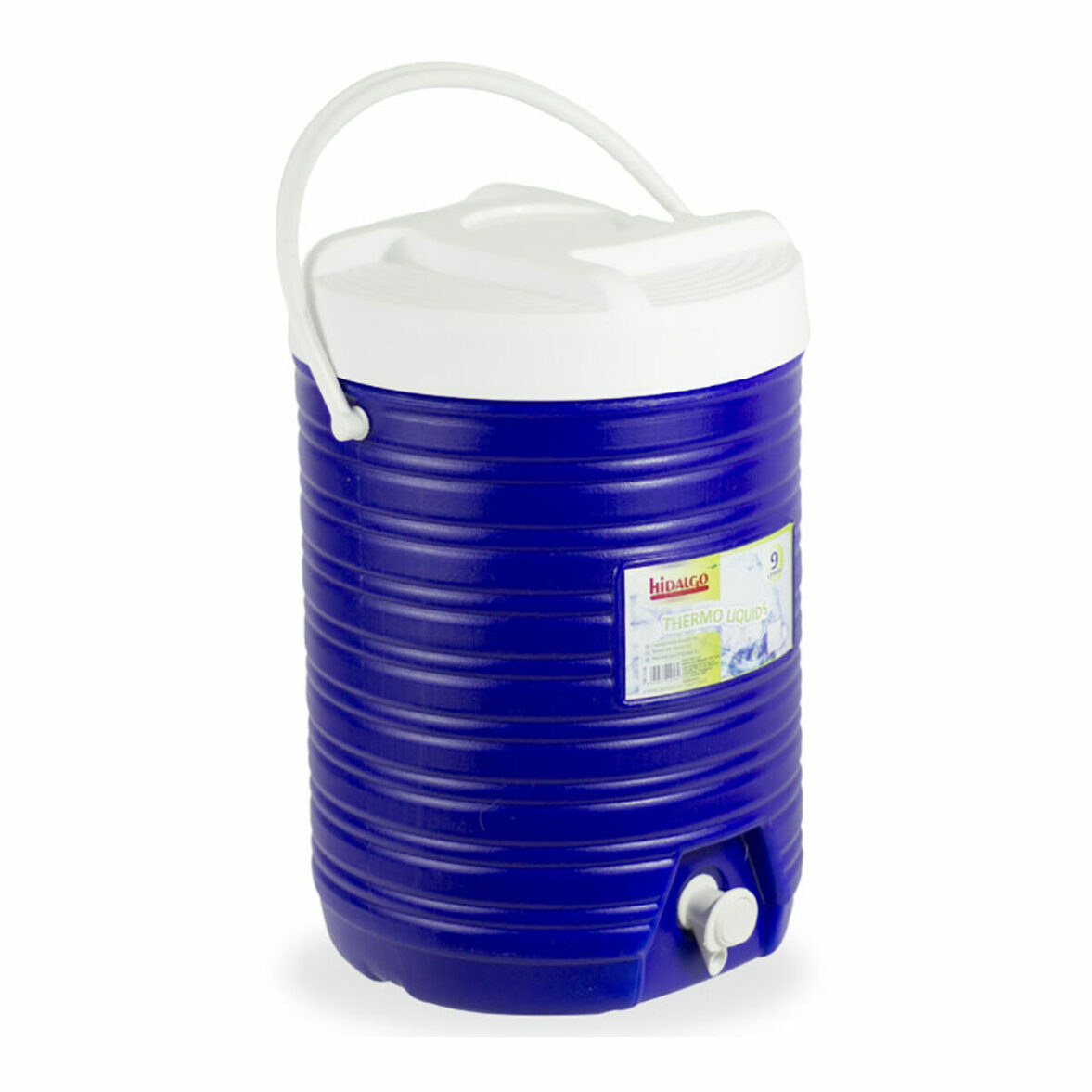 Termo con Tapón Dispensador Hidalgo Azul 9 L