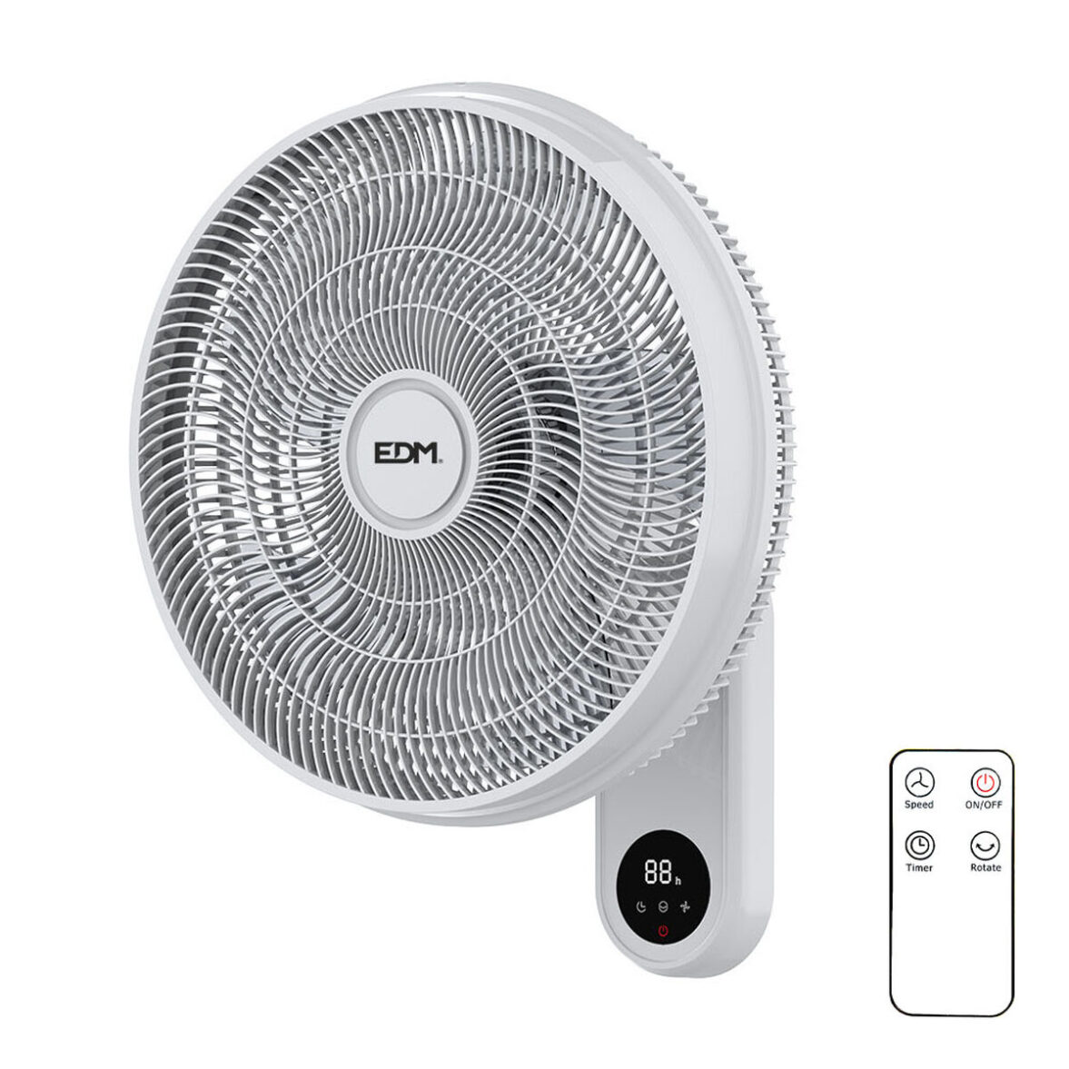 Ventilador de Pared EDM Blanco 50 W