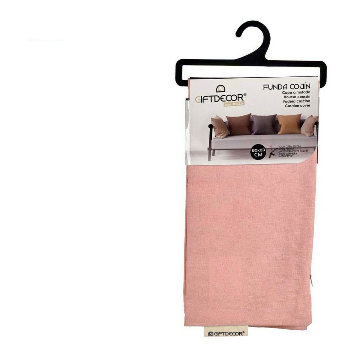Funda de cojín Rosa 45 x 0,5 x 45 cm 60 x 0,5 x 60 cm - Imagen 9