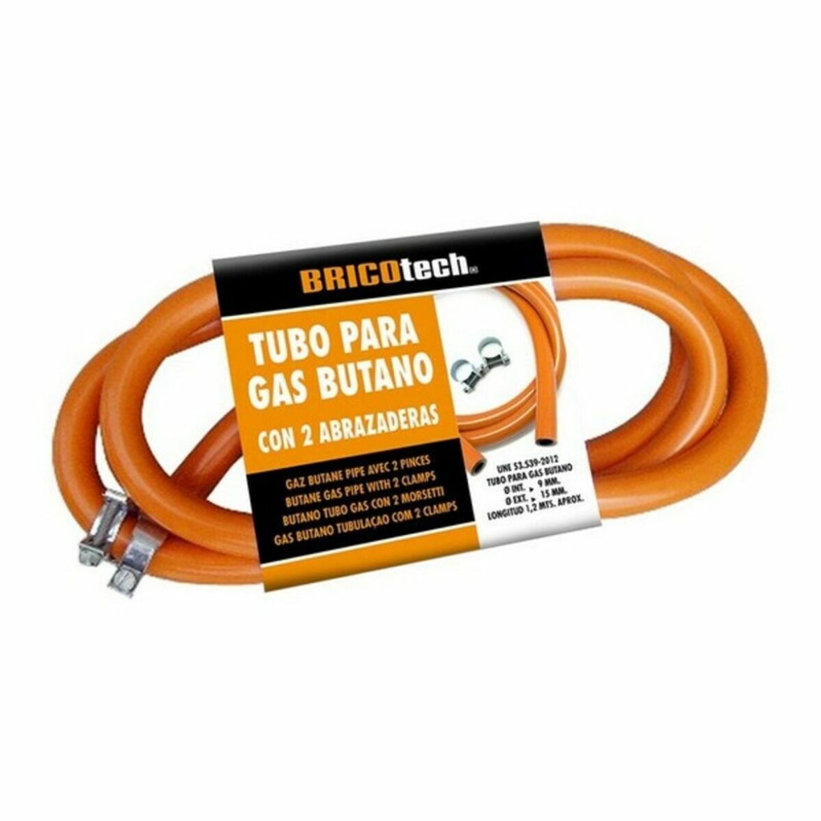 Tubo para Gas Butano Bricotech 8433774603146 (120 cm) 23 x 12 x 4 cm - Imagen 4