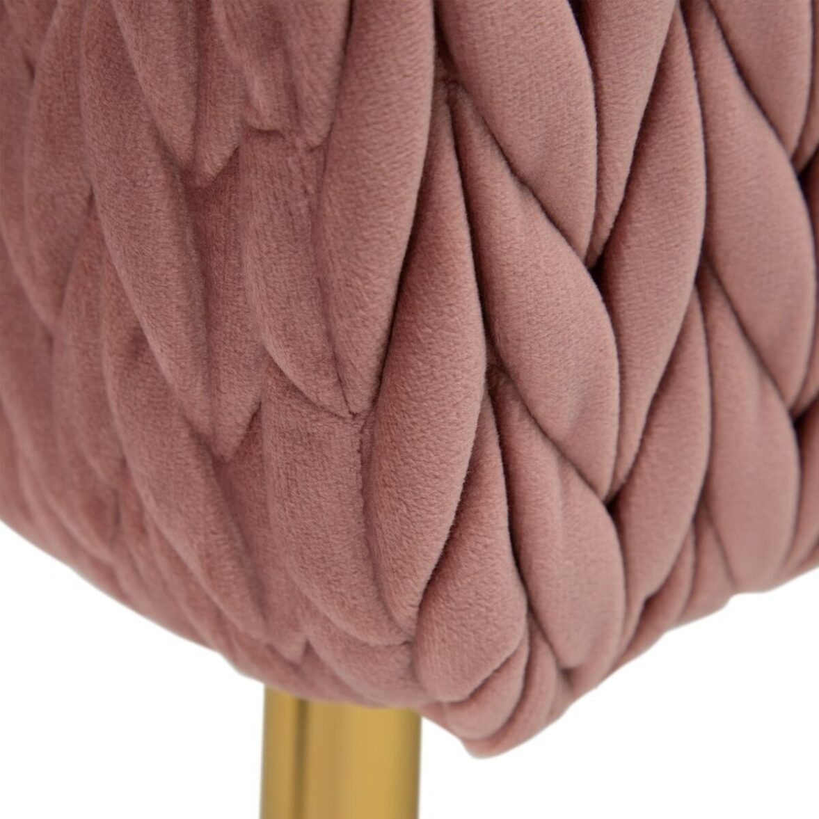 Banqueta 111 x 44 x 41,5 cm Tejido Sintético Rosa Metal - Imagen 5