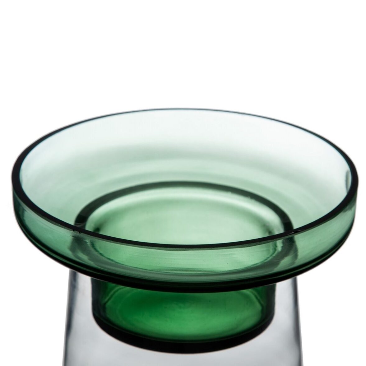 Portavelas 16,5 x 16,5 x 28,5 cm Verde Vidrio - Imagen 8