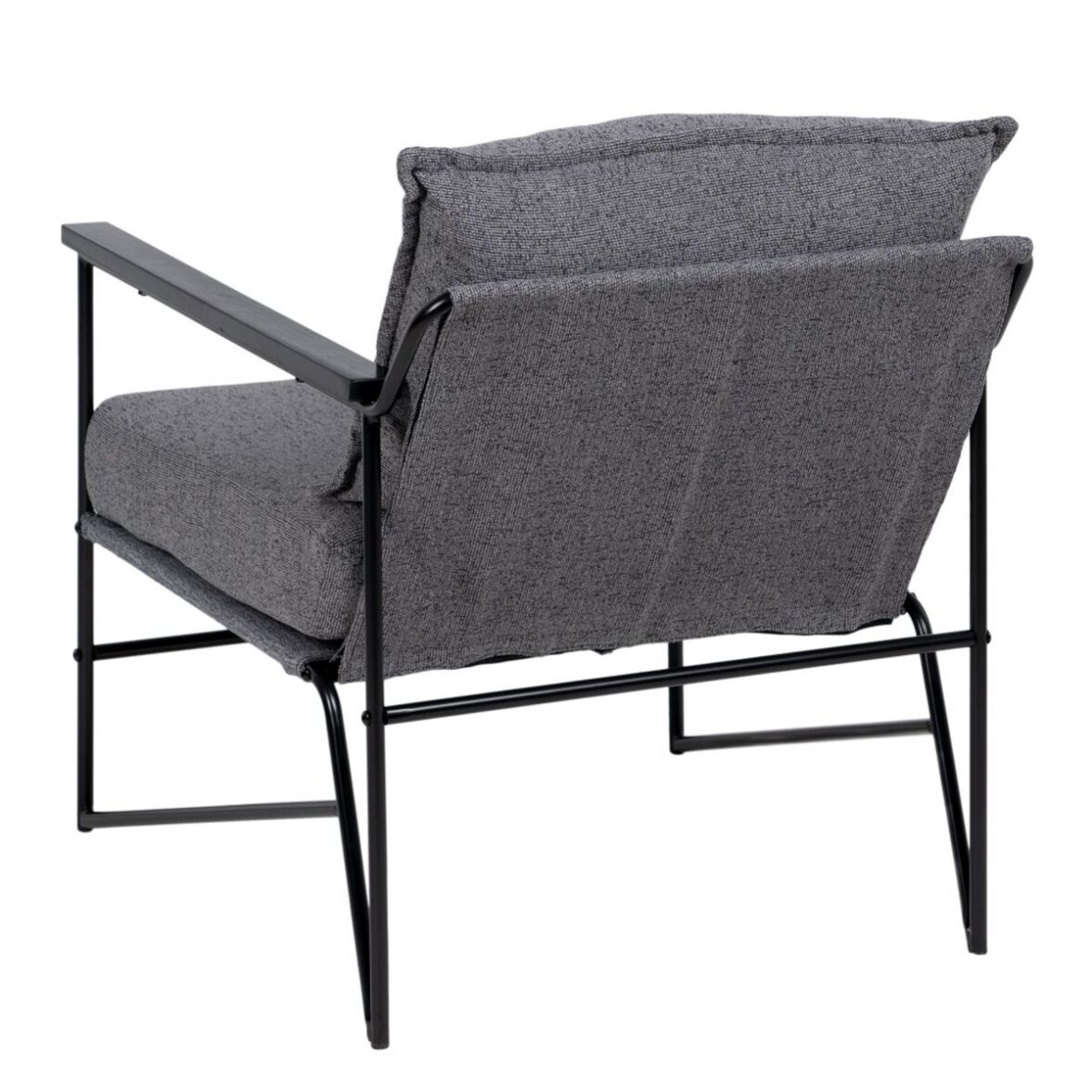 Sillón 69 x 79 x 82 cm Tejido Sintético Gris Metal - Imagen 7