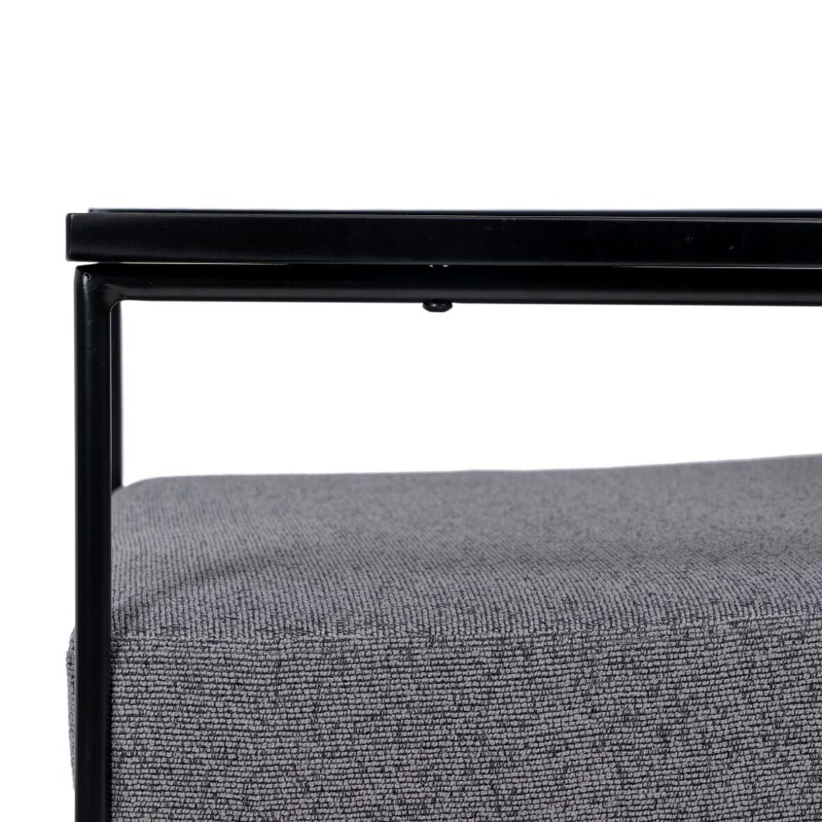 Sillón 69 x 79 x 82 cm Tejido Sintético Gris Metal - Imagen 6