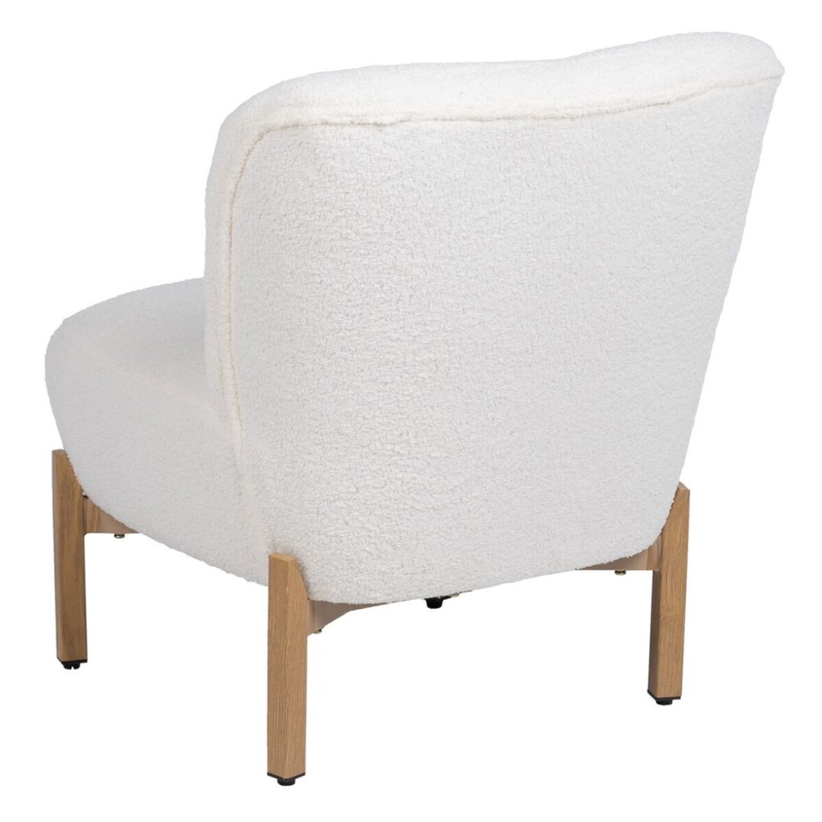 Sillón 62 x 75 x 74 cm Tejido Sintético Metal Blanco - Imagen 6