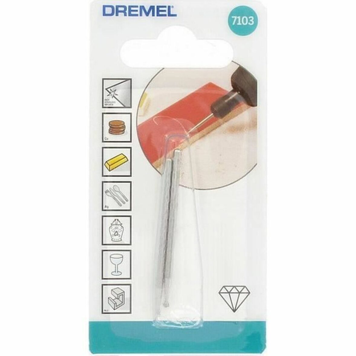 Fresa para Fresadora Dremel 7103 Diamante Ø 2 mm (2 Unidades) - Imagen 4