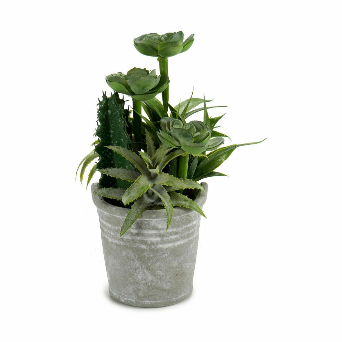 Planta Decorativa Ibergarden XD18-1182A-B Plástico Cemento 15 x 24 x 15 cm (12 Unidades) - Imagen 5
