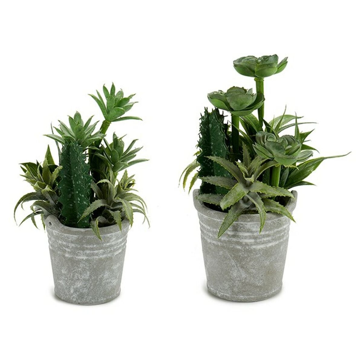 Planta Decorativa Ibergarden XD18-1182A-B Plástico Cemento 15 x 24 x 15 cm (12 Unidades) - Imagen 3