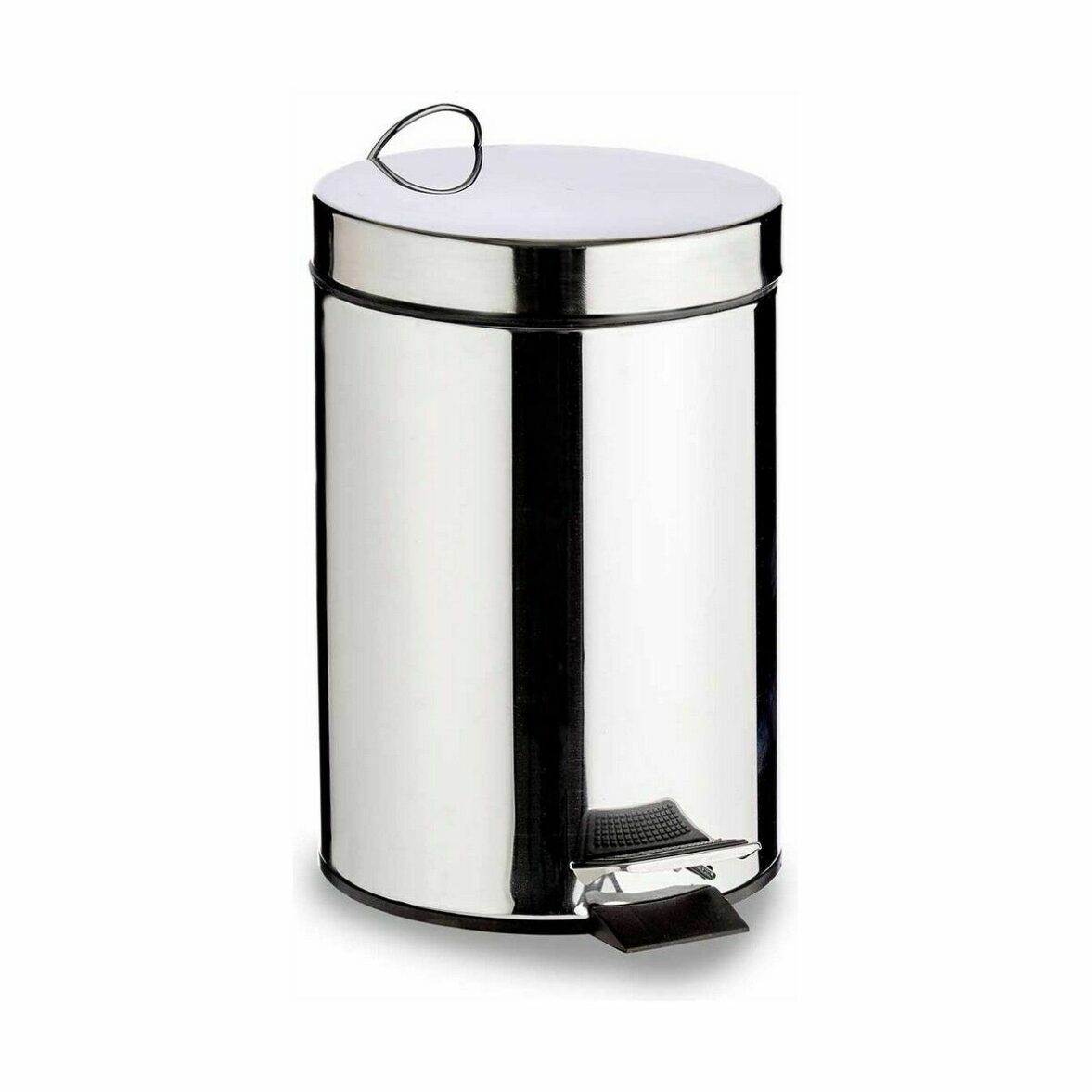 Papelera con Pedal Berilo B0010-7L Plateado Acero Inoxidable Plástico 7 L (4 Unidades) - Imagen 6