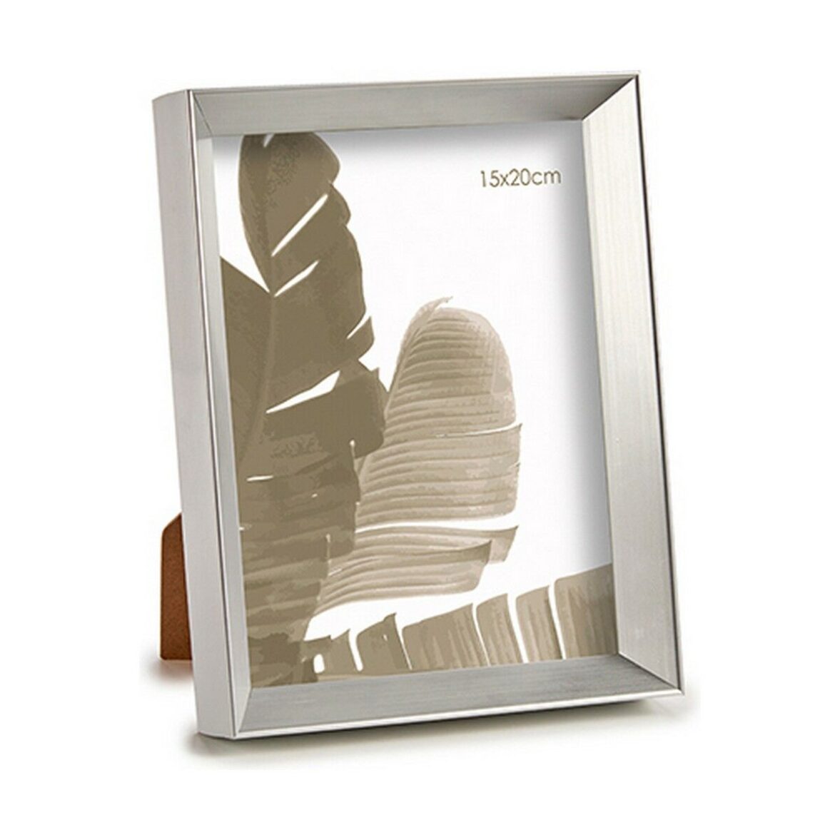 Marco de Fotos GiftDecor WPC0235MS-3 Plateado Vidrio Plástico (6 Unidades) - Imagen 3