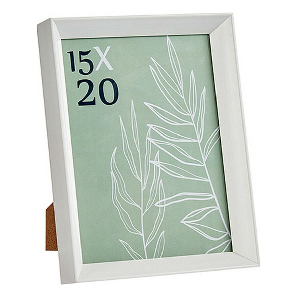 Marco de Fotos GiftDecor WPC0235MG-3-WH Blanco Vidrio Plástico (6 Unidades) - Imagen 3