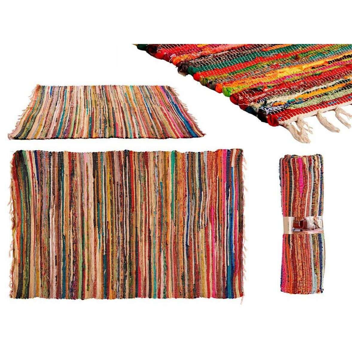 Alfombra GiftDecor A-3 Multicolor 120 x 2 x 180 cm (4 Unidades) - Imagen 5