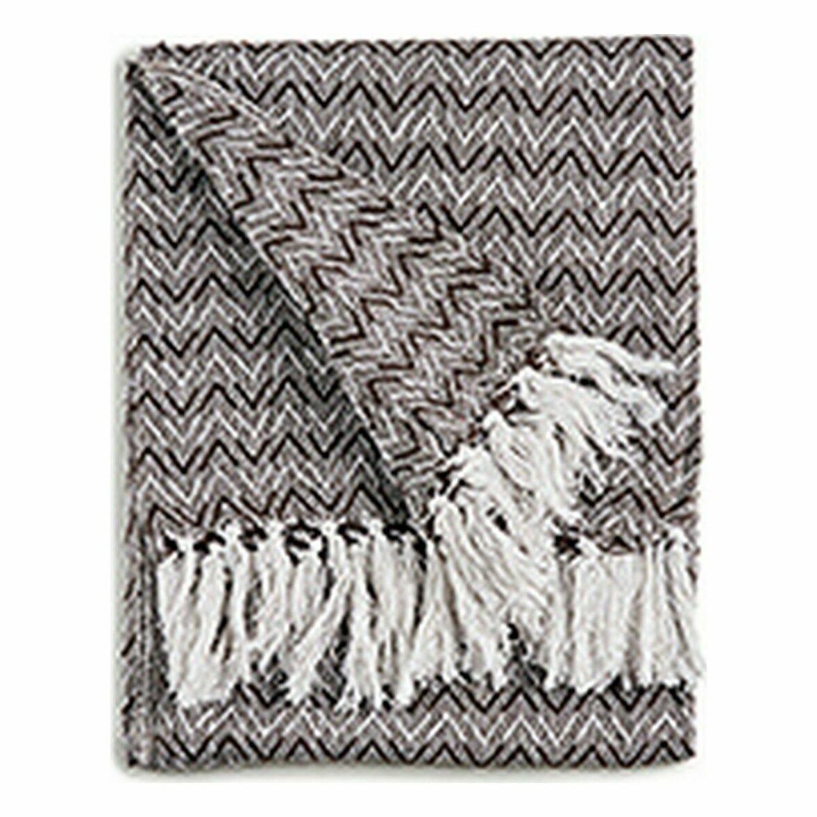Cubre sofá GiftDecor ITEM NO.25 PLAIDS Marrón Gris Natural 160 x 130 cm Espiga (12 Unidades) - Imagen 4