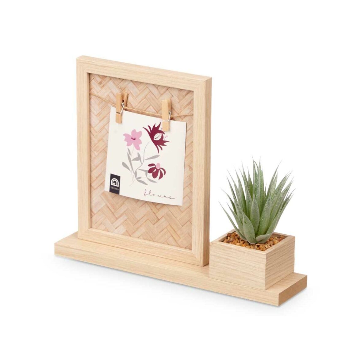 Marco de Fotos GiftDecor 411096 Natural Plástico Madera MDF (8 Unidades) - Imagen 6