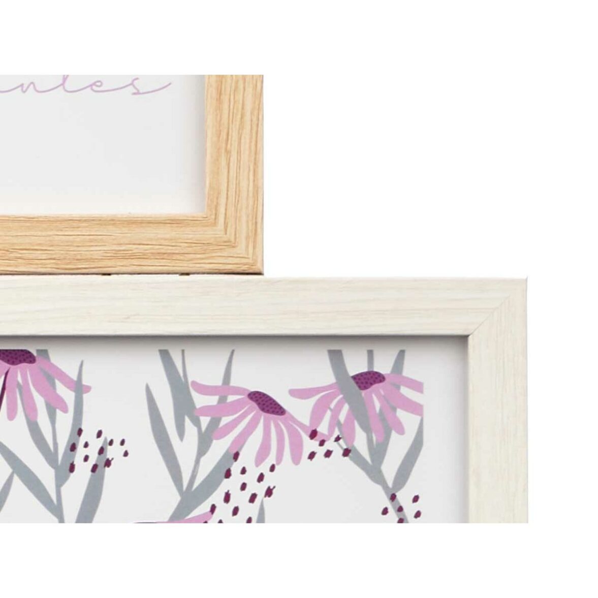Marco de Fotos GiftDecor 411408K Natural Metal Madera MDF (8 Unidades) - Imagen 5