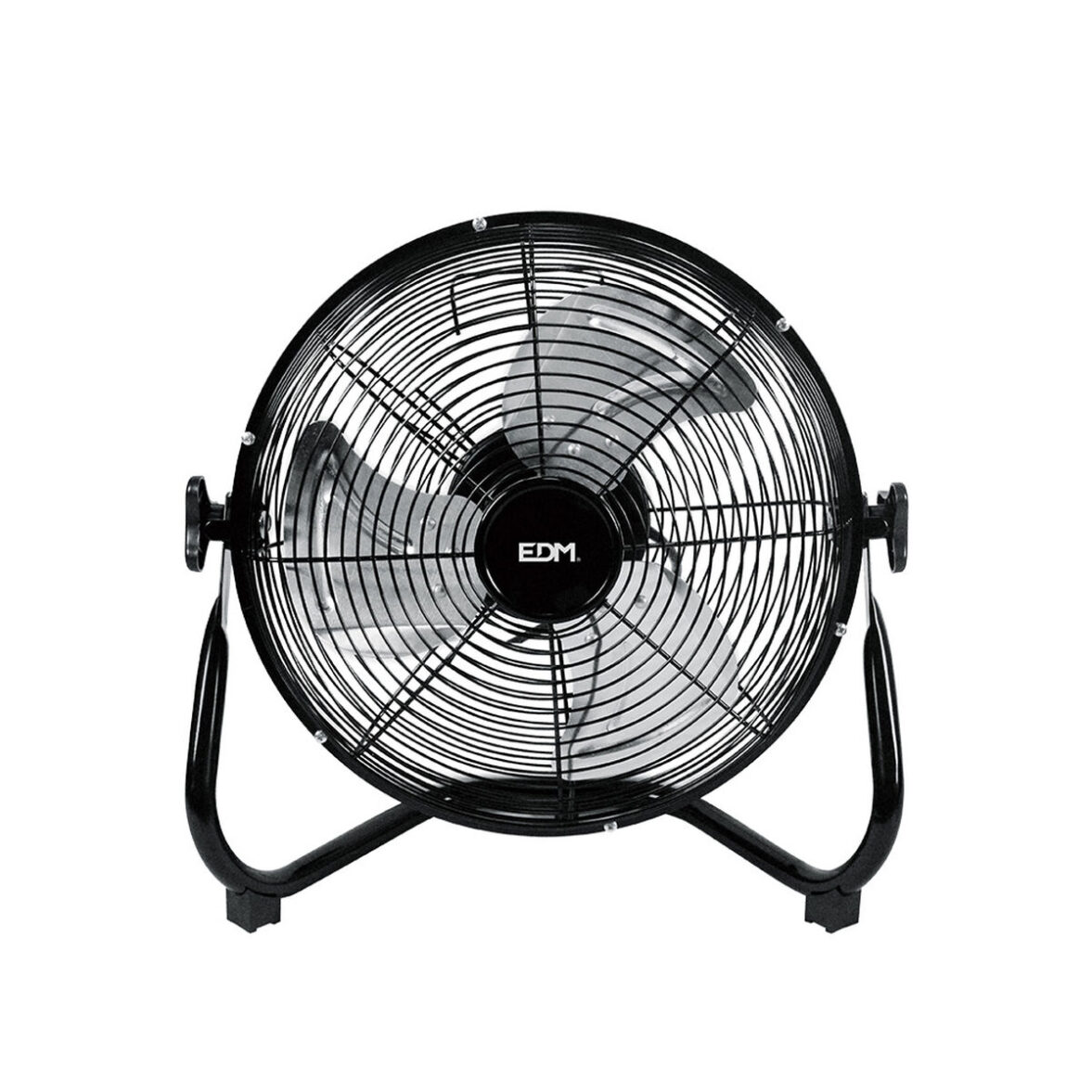 Ventilador de Suelo EDM industrial Negro 45 W Ø 30 x 41 cm