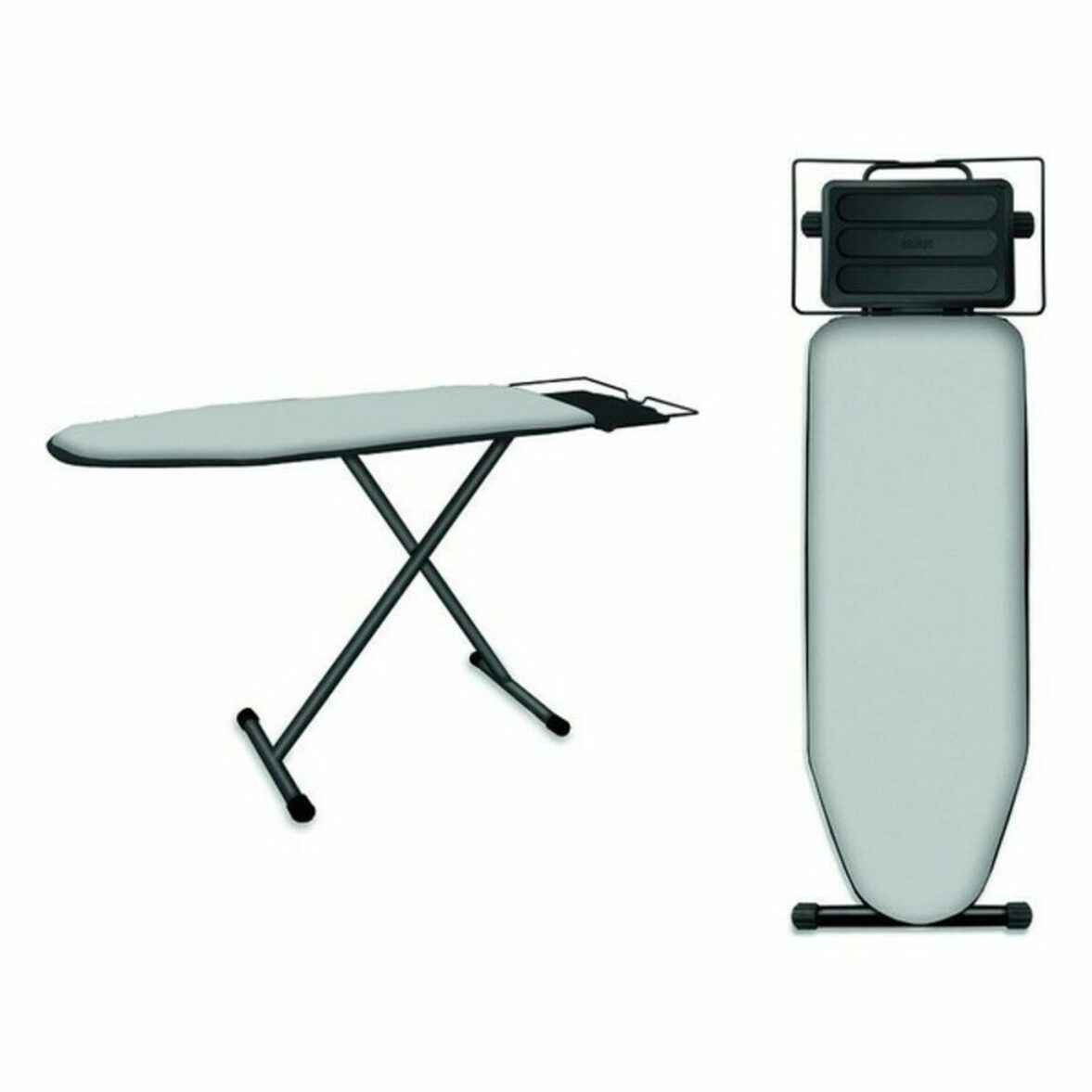 Tabla de Planchar Braun Negro Gris Perla Madera (Reacondicionado B) - Imagen 4