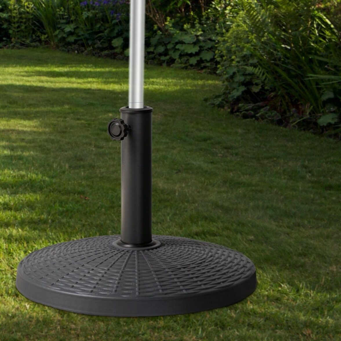 Base para Sombrilla Aktive 10 kg Negro Acero Poliresina 44,5 x 33 cm - Imagen 3