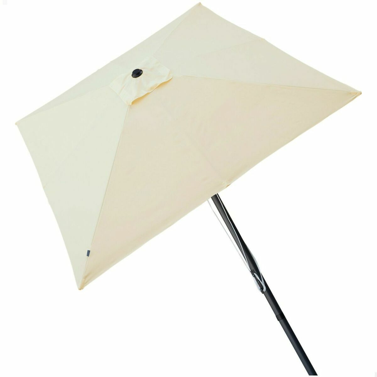 Parasol Aktive Crema Aluminio Acero 300 x 300 cm