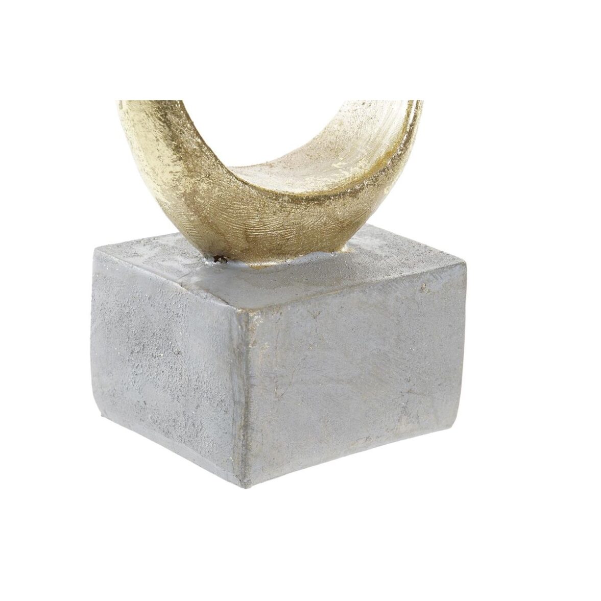 Figura Decorativa DKD Home Decor Gris Dorado 12 x 8 x 25 cm - Imagen 3