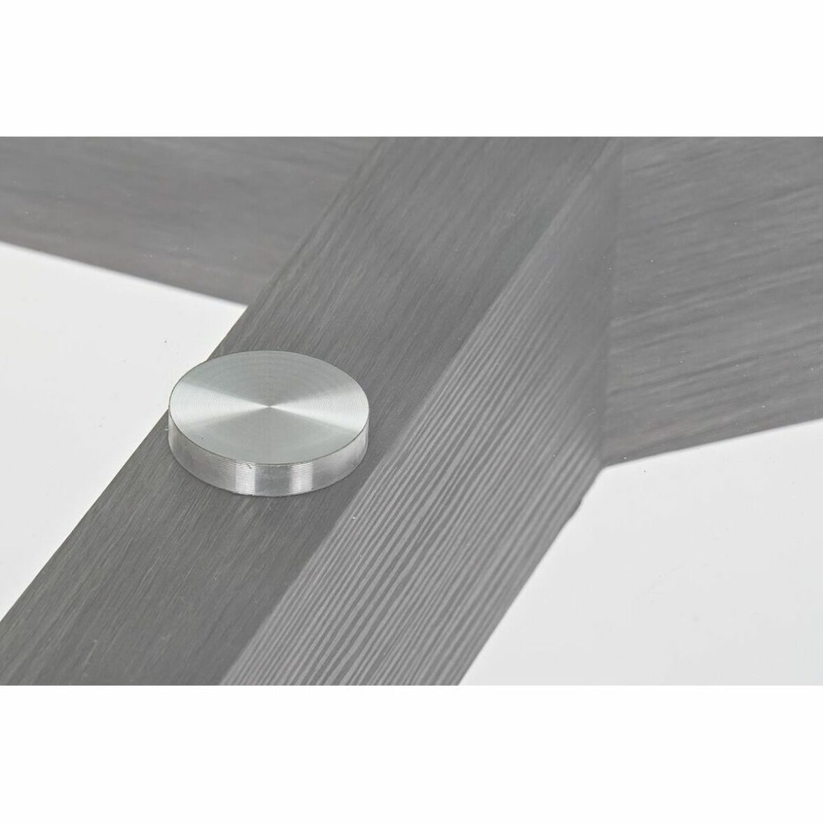 Mesa de Comedor DKD Home Decor Cristal Gris Transparente Madera MDF (160 x 90 x 75 cm) - Imagen 5