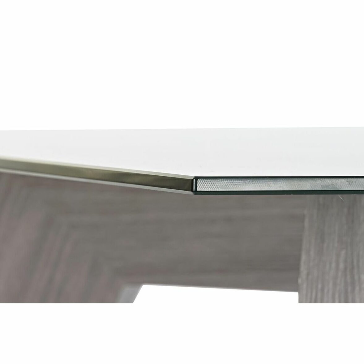 Mesa de Comedor DKD Home Decor Cristal Gris Transparente Madera MDF (160 x 90 x 75 cm) - Imagen 4