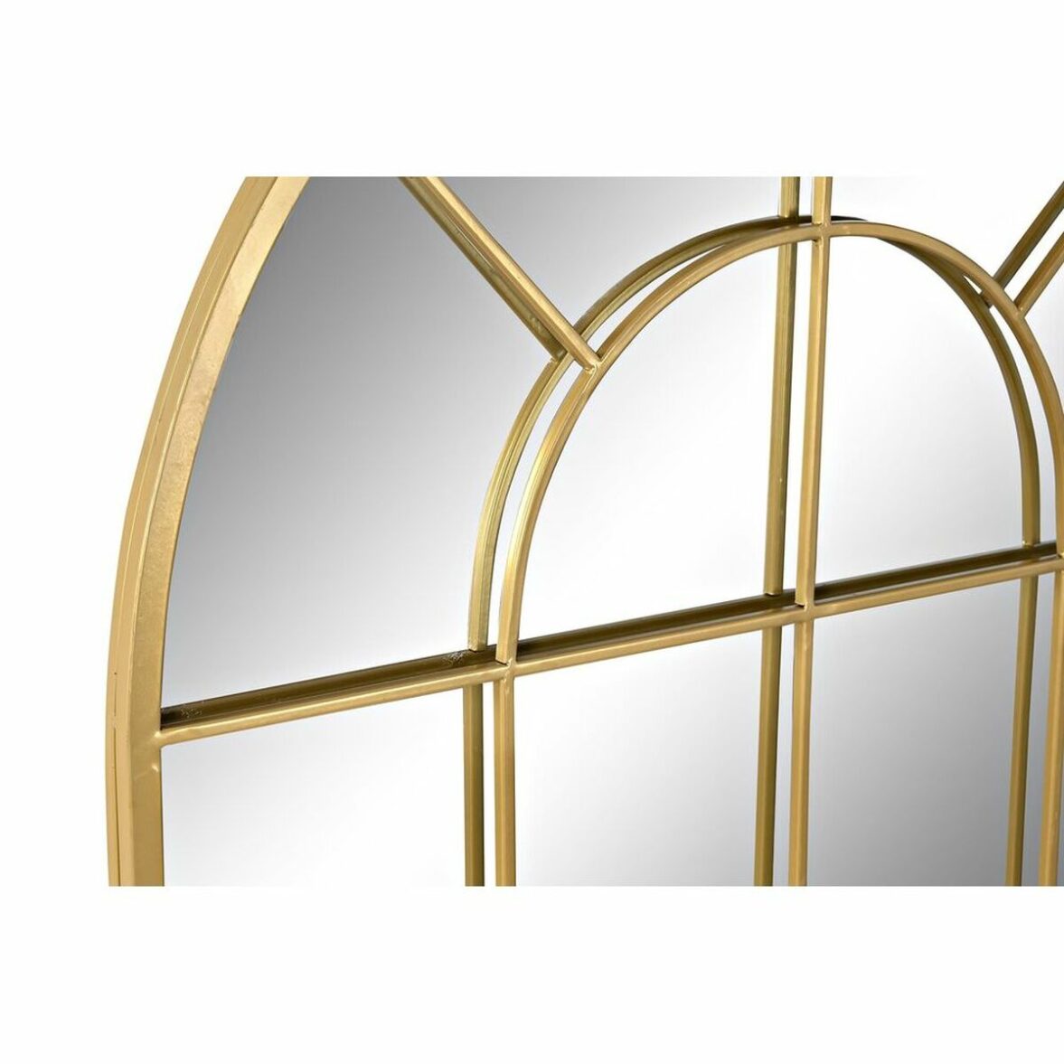 Espejo de pared DKD Home Decor Cristal Dorado Ventanas Hierro (70 x 2,5 x 120 cm) - Imagen 4
