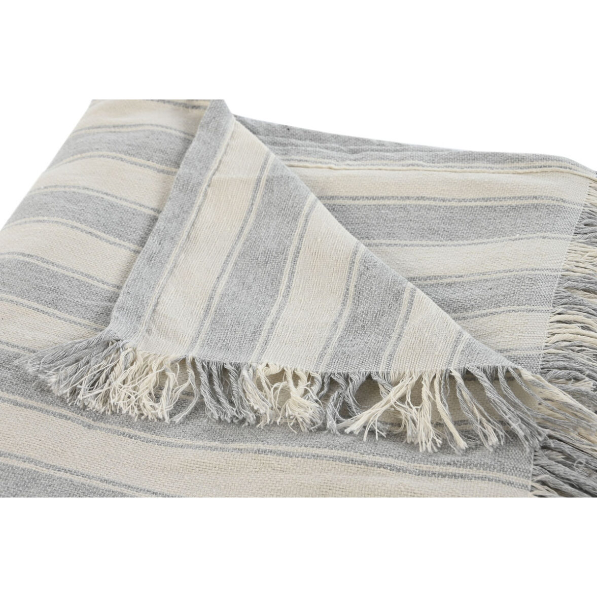 Manta Home ESPRIT Gris 150 x 250 cm - Imagen 4