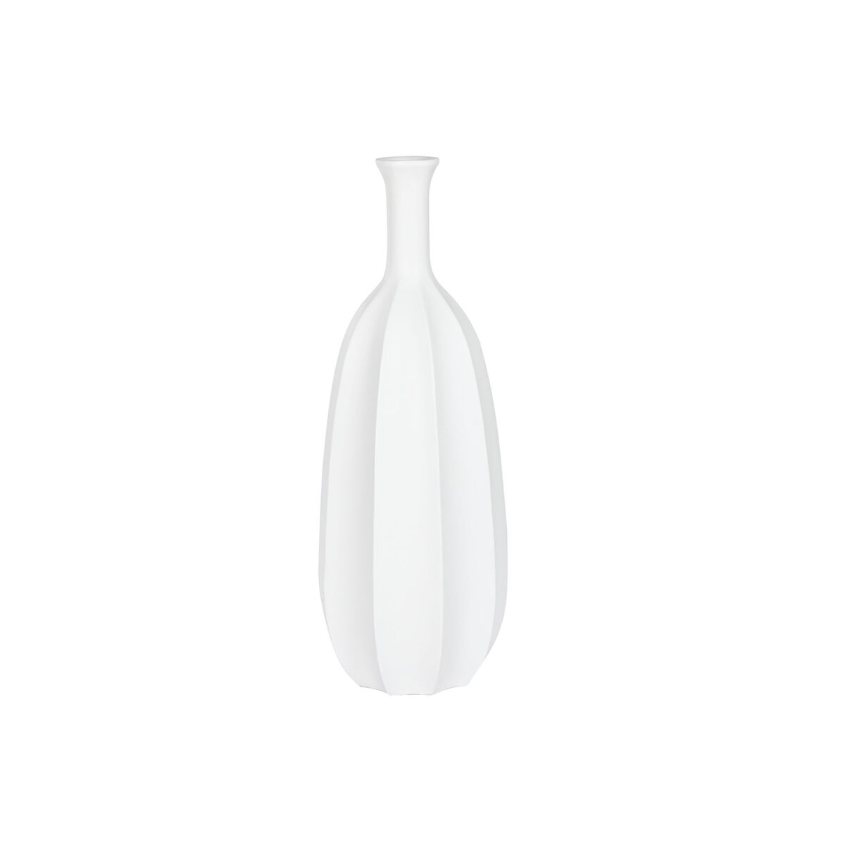 Jarrón Home ESPRIT Blanco Fibra de Vidrio 34 x 34 x 100 cm