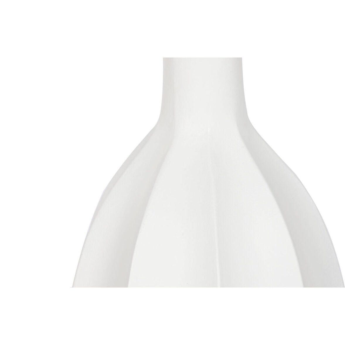 Jarrón Home ESPRIT Blanco Fibra de Vidrio 30 x 30 x 80 cm - Imagen 4