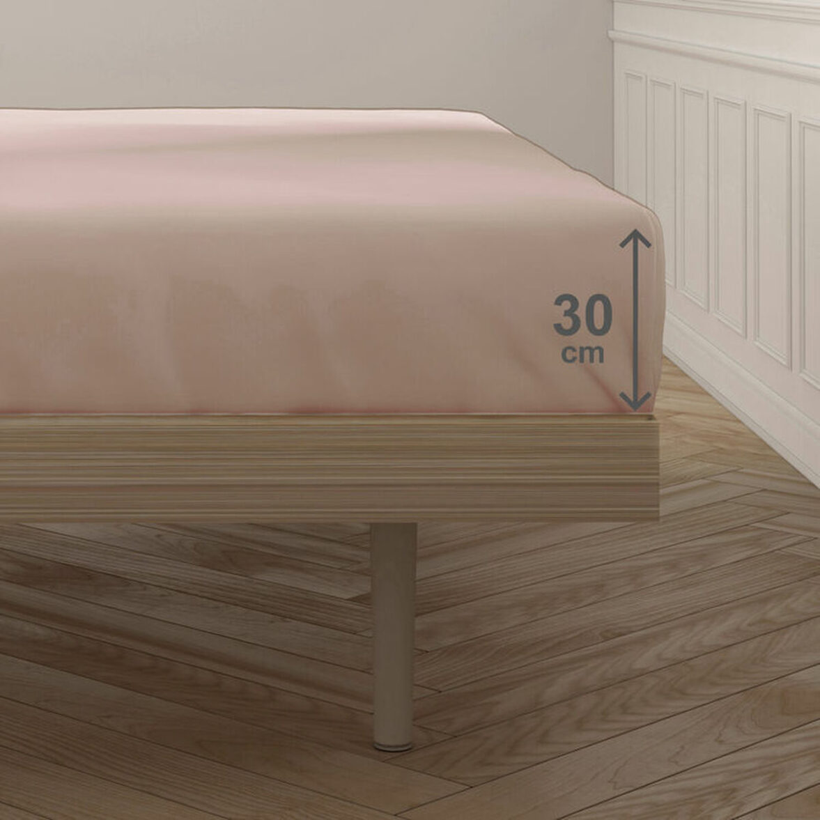 Sábana Bajera Ajustable Happy Home Mix Colors Nude Cama de 160 - Imagen 3