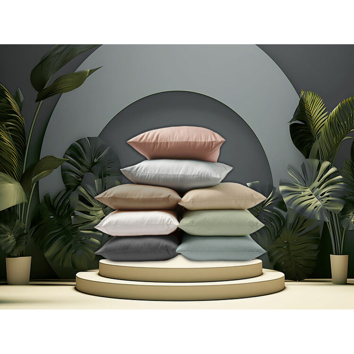 Funda de almohada Happy Home Antracita 45 x 100 cm 2 Unidades - Imagen 4