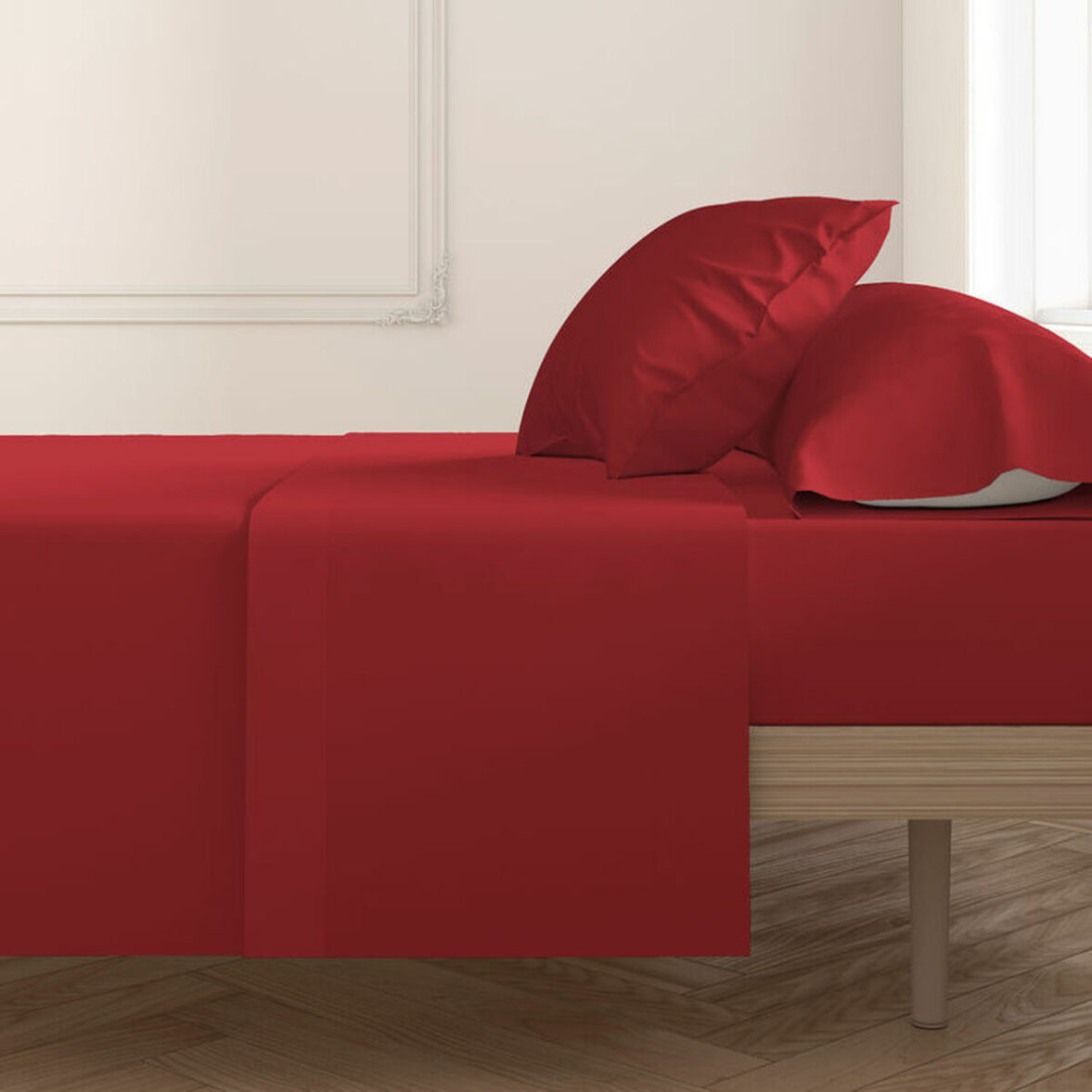 Sábana Encimera Happy Home Mix Colors Rojo Cama de 80 - Imagen 3
