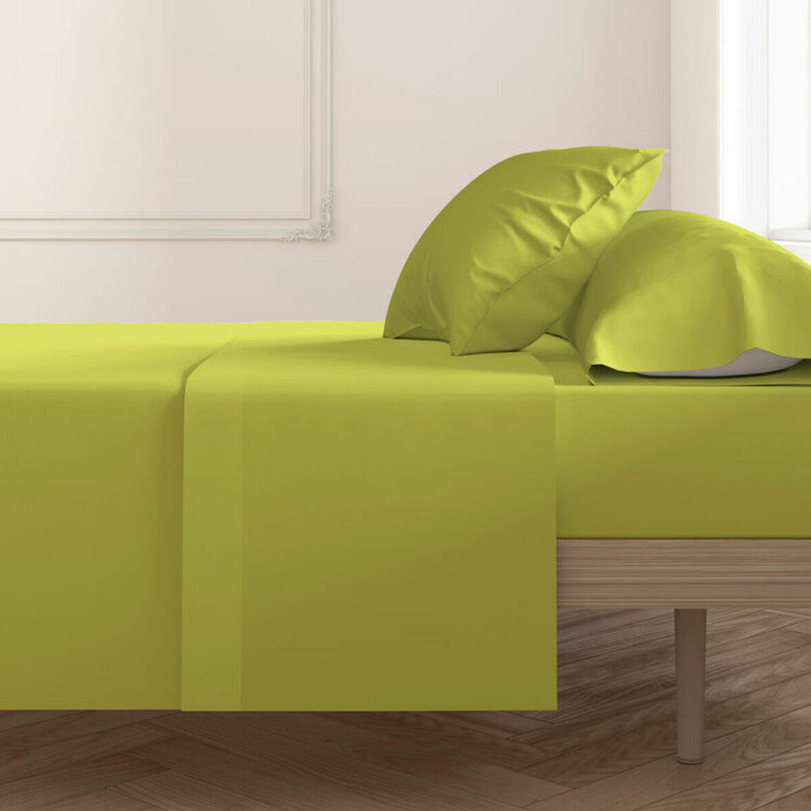 Sábana Encimera Happy Home Mix Colors Pistacho Cama de 120 - Imagen 4