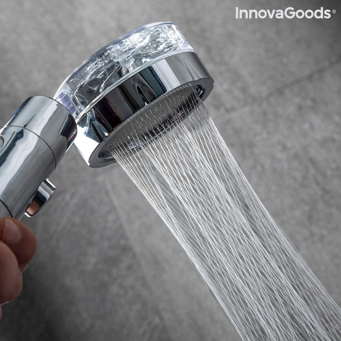 Ecoducha con Hélice de Presión y Filtro Purificador InnovaGoods HELIWER Multicolor Acero Inoxidable (Reacondicionado A) - Imagen 9